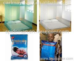 Impregnated mosquito nets be treated by deltamethrin or permethrin