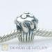 Silver european Cup Cake Charms Beads