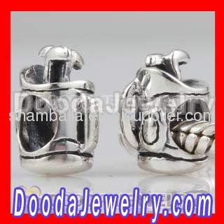 2012 european Silver Golf Bag and Golf Clubs Charms Wholesale