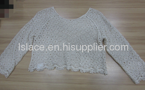 Cotton lace garment