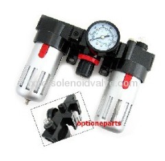 BC3000 Pneumatic Air Source Treatment Filter Regualtor Unit With Pressure Gauge