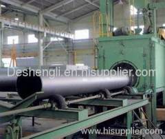 Steel pipe shot blasting machine