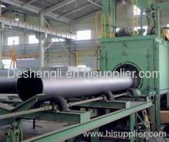 Shot blasting machine for pipe cleaning.