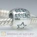 2012 Silver european Best Friend Charms Beads