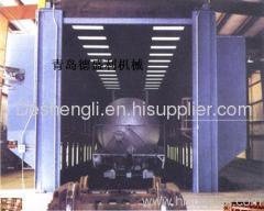 Train coach shot blasting machine