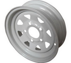 white Trailer wheel hub