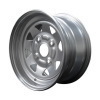 silver ATV spoke wheels