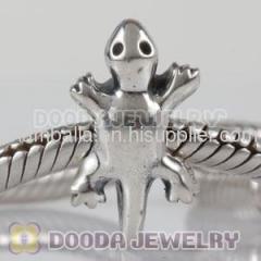 Cheap Silver european Gecko Charms Bead Wholesale