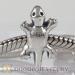 Cheap Silver european Gecko Charms