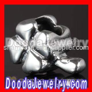 Silver european Shamrocks Charms For St.Patrick's Day