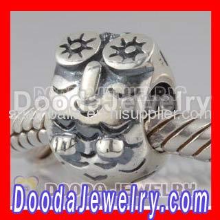 Cheap european Silver Owl Charms