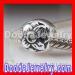 Silver european Flower Beads Wholesale