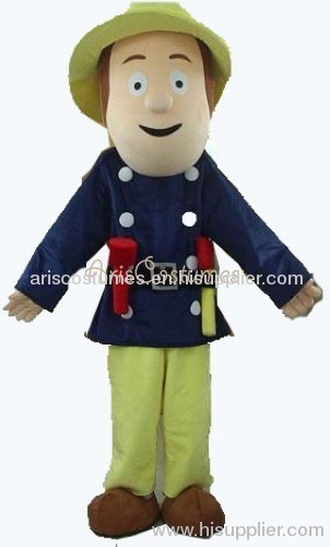 character fireman sam mascot costume party outfits theme park costume