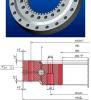 single row four point contact ball slewing bearing with internal gear