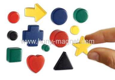 Ferrite magnet with painted in every colour