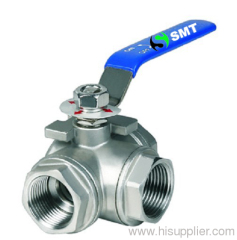 pneumatic 3 Way ball valve