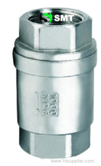 thread vertical rising check valve