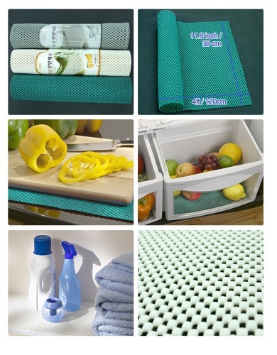 non-slip shelf liner