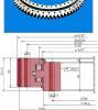 three-row roller slewing bearing with external gear