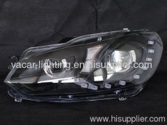 Full black R20 style Golf 6 headlamp