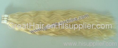 60# Tape Weft Remy human hair extension