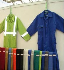 Pyrovatex fire proof coverall