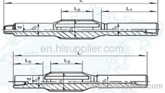 Integral straight rib stabilizer