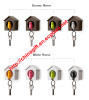 Plastic Little Bird House Whistle Finder Key Chains