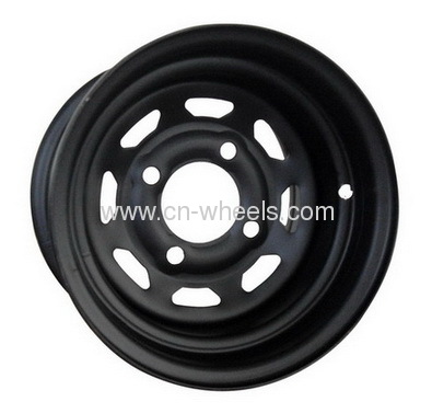 Golf cart steel wheel hub