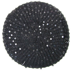 beret with sequins