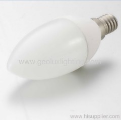 3W retrofit ceramic LED candle lamp