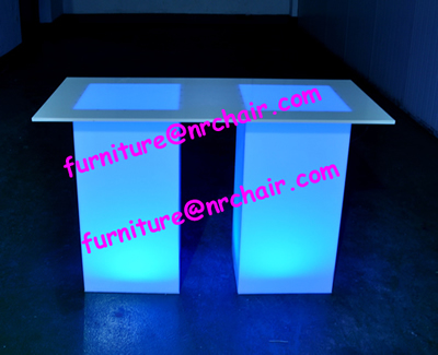 Acrylic LED dining table