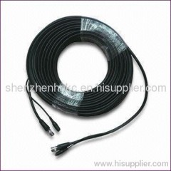 CCTV BNC Cable with Twins Type BNC + DC Camera, Power 10m Length