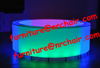 Acrylic LED round bar counter