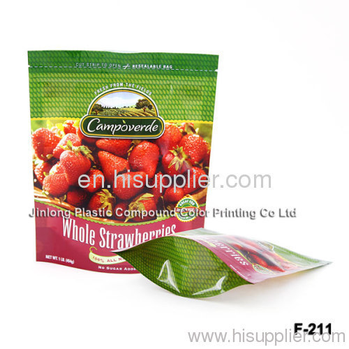 plastic fruit bag with zipper