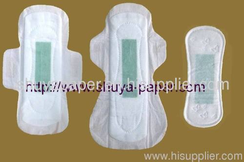 sanitary napkin with anion chips OEM