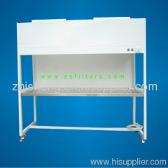 Vertical laminar flow cabinet for clean room products