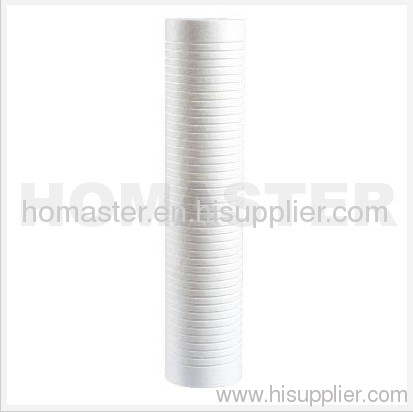 Big 20 inch grooved type PP filter cartridge