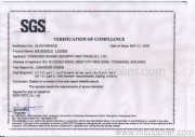 SGS Certificate for Household Ladders