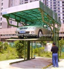 Steel structure mini mechanical parking lift 2 posts-4 posts (PJS type)