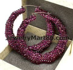 wholesale bamboo hoop earrings JBE010