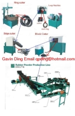 waste tyre recycling production line