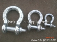 galvanized forged shackle
