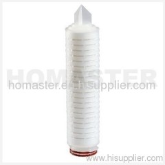 PP pleated filter cartridge for water treatment system