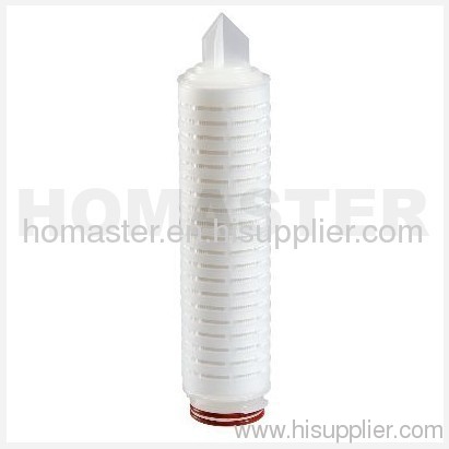 PP pleated filter cartridge for water treatment system