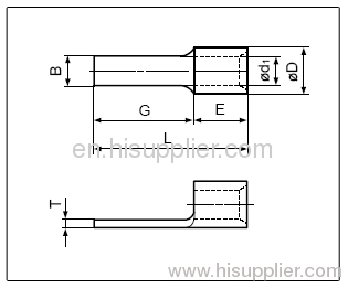 JST Connector Copper Tubular Lugs (One-hole)