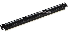 CAT6 24 ports black Patch panel