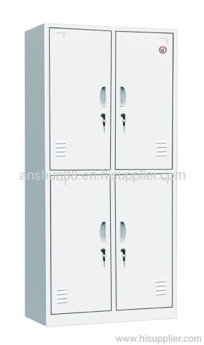 Four door steel locker