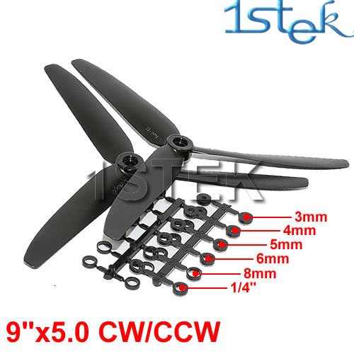 GWS 9"x5.0 CW/CCW Propellers For Multicopter