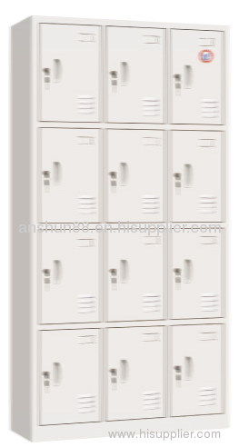 Twelve door steel cabinet